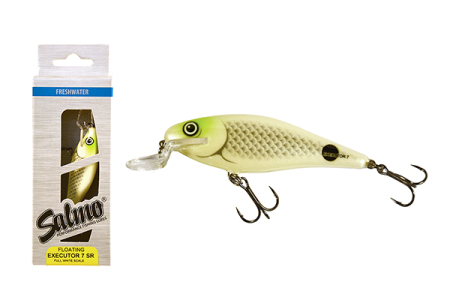 Voblere - Vobler Salmo Floating Executor 7 SR Full White Scale 7cm 8gr. 1 - 2m
