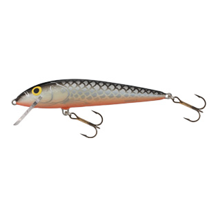 Voblere - Vobler Salmo Floating Minnow 9 Grey Silver 9cm 10gr. 1.5 - 2.5m