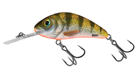 Voblere - Vobler Salmo Floating Rattlin' Hornet 6.5 Yellow Holographic Perch 6.5cm 20gr. 2.5 - 5m Hook Size 2