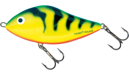 Voblere - Vobler Salmo Floating Slider 10 Green Tiger 10cm 36gr. 1 - 1m Hook Size 1/0