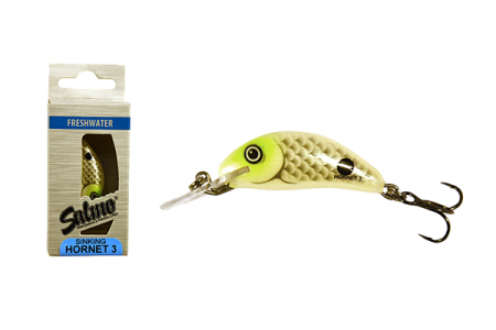 Voblere - Vobler Salmo Sinking Hornet 3 Full White Scale 3.5cm 2.6gr. 1.0 - 2.6m Hook Size 10