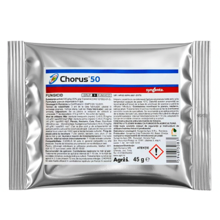 PESTICIDE - Chorus 50 WG – fungicid sistemic pentru pomi fructiferi, protecție împotriva moniliozei și rapănului