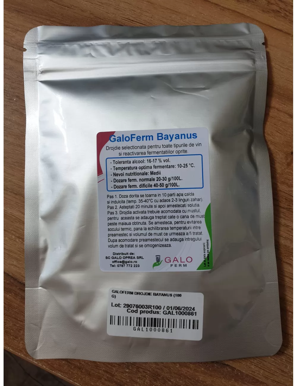 Produse - Galoferm BY – Drojdie pentru Fermentare și Refermentare Vin | FitoSmart