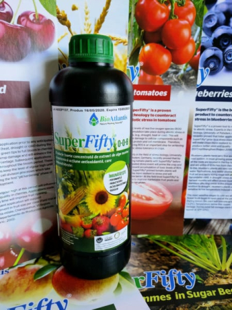 INGRASAMINTE - Super Fifty 0.0.8 – Îngrășământ foliar organic pe bază de extract de alge pentru culturi sănătoase