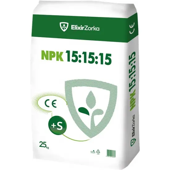Ingrasaminte solide - Îngrășământ Complex 15-15-15 25 kg – Fertilizare echilibrată pentru culturi sănătoase
