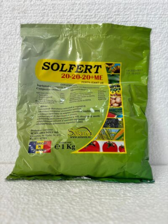 INGRASAMINTE - Solfert 20-20-20+ME 1 kg – Îngrășământ Hidrosolubil cu Microelemente