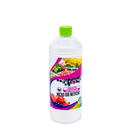 Biostimulatori - Micro‑Bio Nutrient Fructe de Pădure – Fertilizant Microbiologic Ecologic 1 L