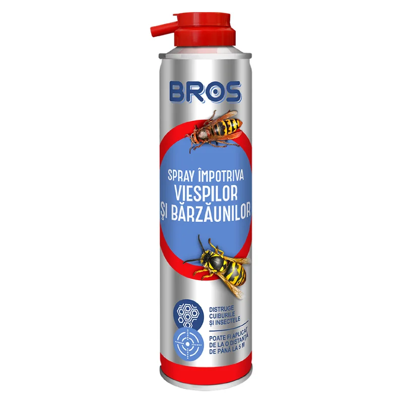 Insecticide - Spray împotriva Viespilor Bros 300 ml – Control rapid și eficient al cuiburilor de viespi