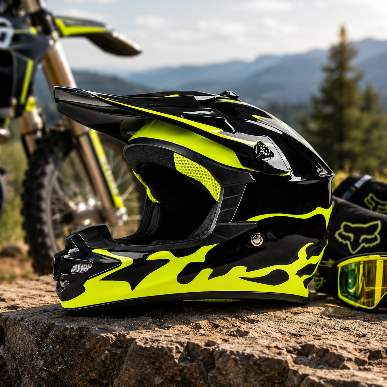 Casca Enduro Moto Cross ATV FIXATO