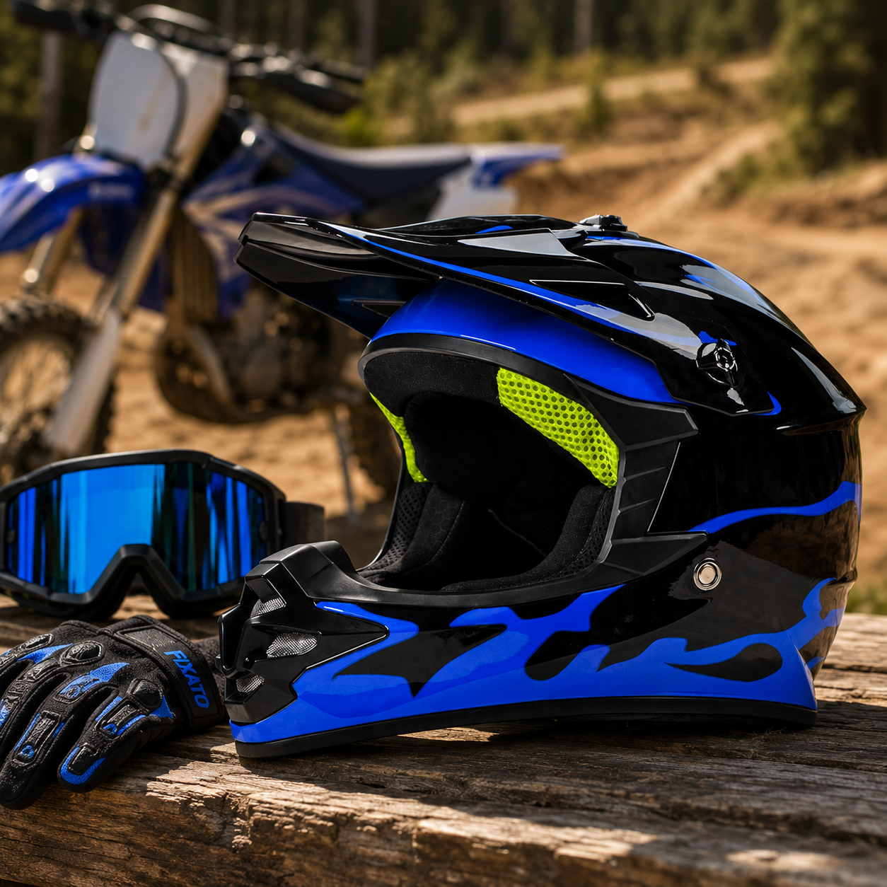 Casca Enduro Moto Cross ATV FIXATO