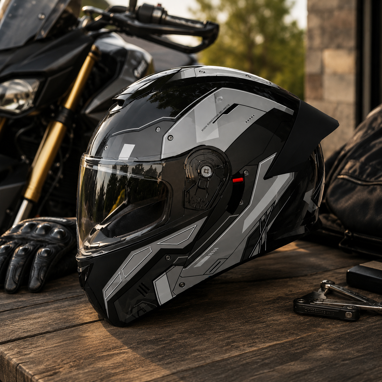Casca Moto Scuter Flip up Enduro ATV Cross FIXATO