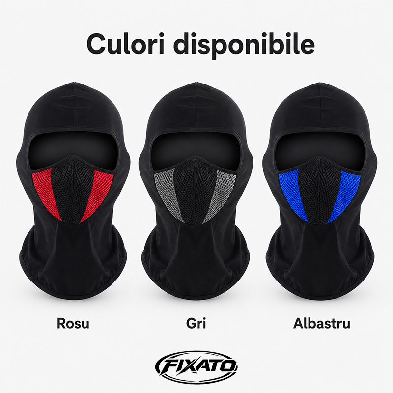 Cagula Moto Negru cu Gri Mesj