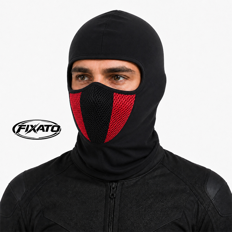 Cagula Moto Scuter FIXATO Negru Rosu