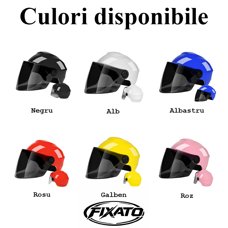 Casca Moto Scuter FIXATO Roz