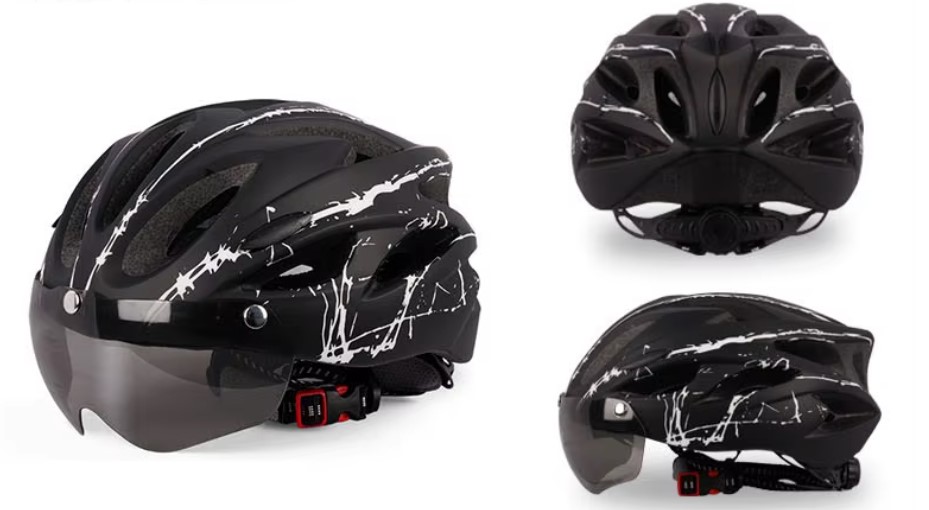 Casca de protectie Bicicleta sau Trotineta Electrica Negru cu Alb