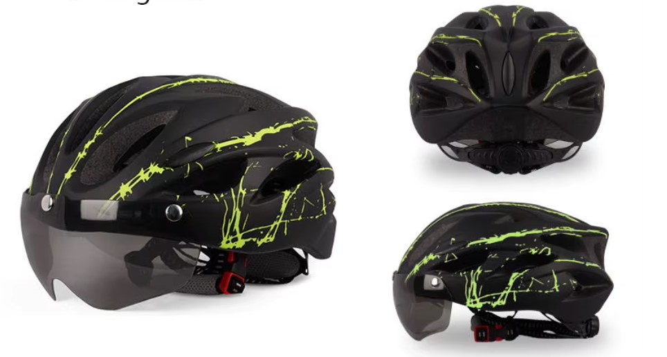 Casca de protectie Bicicleta si Trotineta Electrica FIXATO, Negru cu Verde
