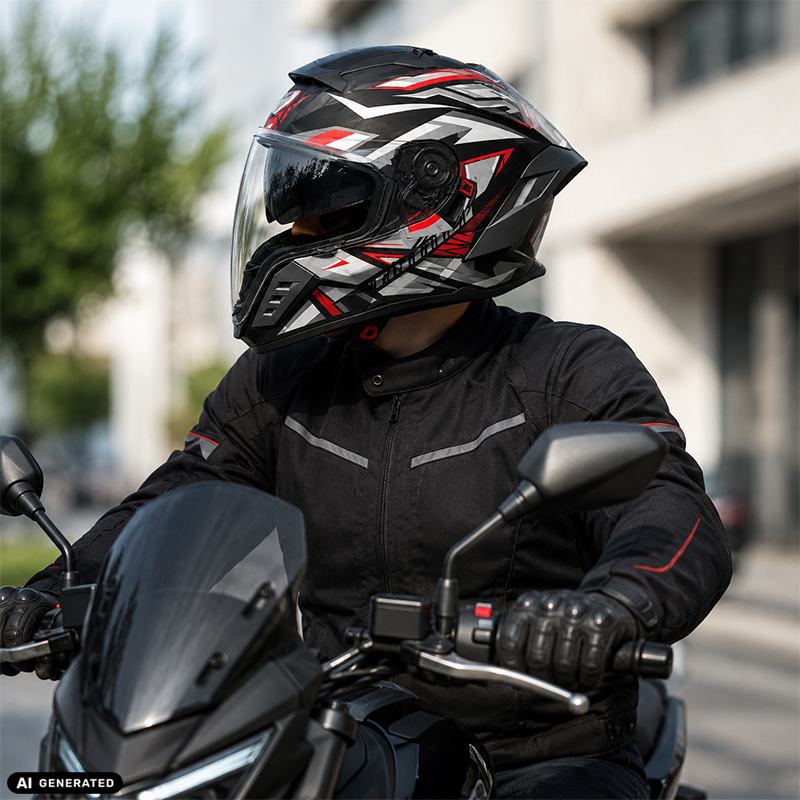 Casca Moto Scuter Integrala Full Face FIXATO Raptor