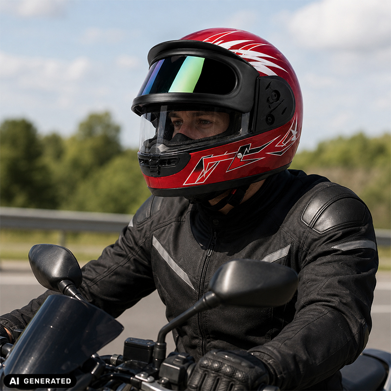 Casca Moto Scuter Full Face ATV Enduro Cross