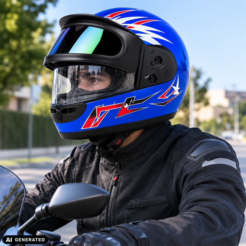 Casca Moto Scuter Full Face ATV Enduro Cross