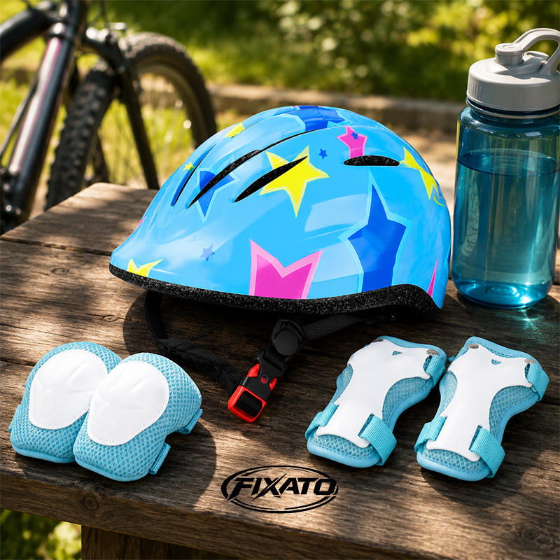 Set Protectie Copii Casca 7 in 1 Marime Reglabila Casca Ciclism Patinaj