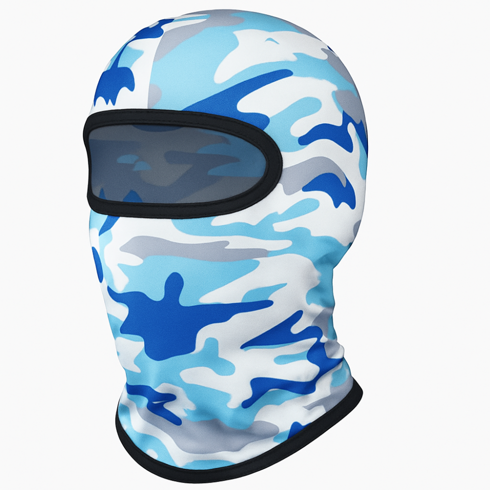 Cagula Camuflaj FIXATO, Unisex, Protectie UV, Material elastic, respirabil, Marime universala, Ice White [1]