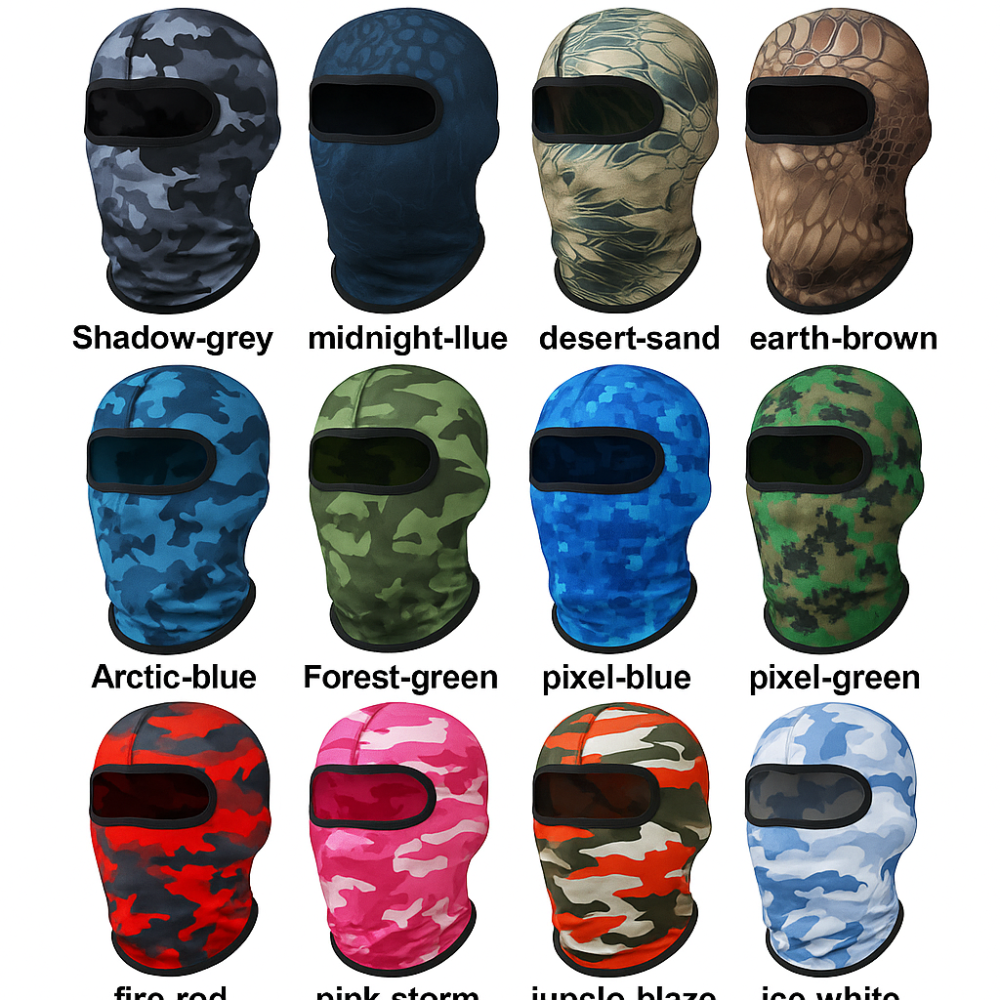 Cagula Camuflaj FIXATO, Unisex, Protectie UV, Material elastic, respirabil, Marime universala, Shadow Grey [2]