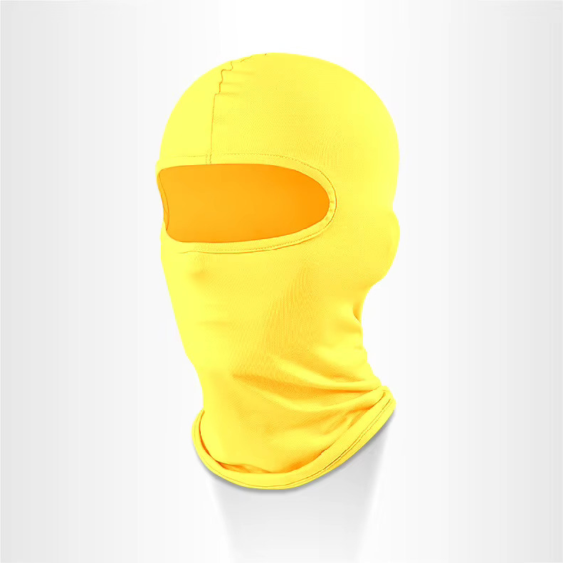 Cagula Moto FIXATO, Unisex, Protectie UV, Material elastic, respirabil, Marime universala, Galbena [2]