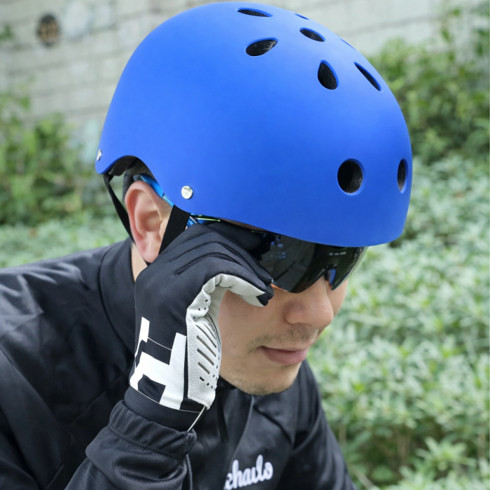 Casca de Protectie pentru Trotineta si Bicicleta, Ventilatie buna, Marime Reglabila, Ultra Usoara, Albastru [2]