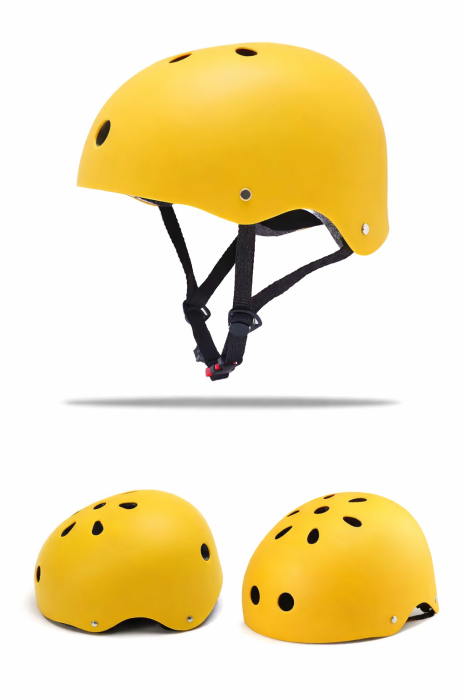 Casca de Protectie pentru Trotineta si Bicicleta, Ventilatie buna, Marime Reglabila, Ultra Usoara, Galben [3]