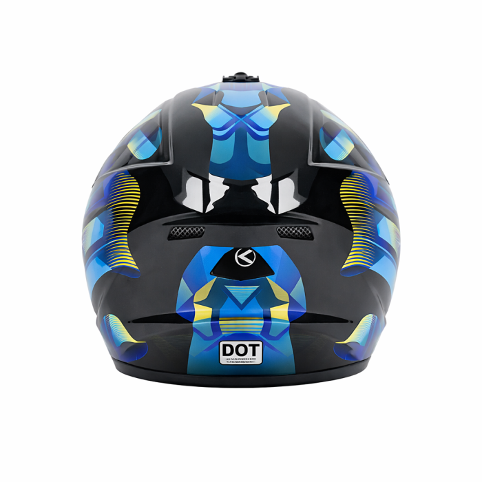 Casca Moto/Enduro, Interior Confortabil, Ventilatie Multipla, pentru Motociclete, Cross, Enduro, ATV, Dirt Bike, FIXATO,  Marime XL, Albastru [7]