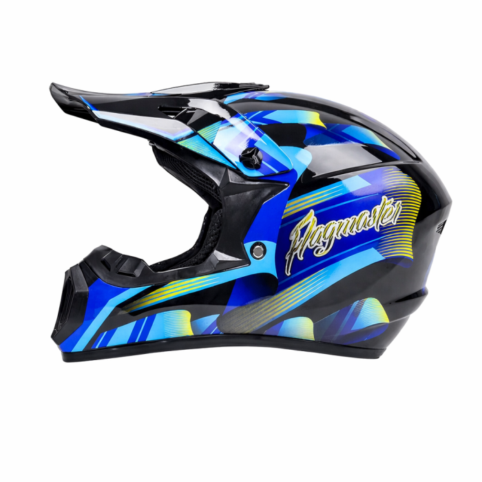 Casca Moto/Enduro, Interior Confortabil, Ventilatie Multipla, pentru Motociclete, Cross, Enduro, ATV, Dirt Bike, FIXATO,  Marime XL, Albastru [6]