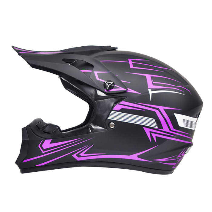 Casca Moto/Enduro, Interior Confortabil, Ventilatie Multipla, pentru Motociclete, Cross, Enduro, ATV, Dirt Bike, FIXATO,  Marime S, Mov [6]