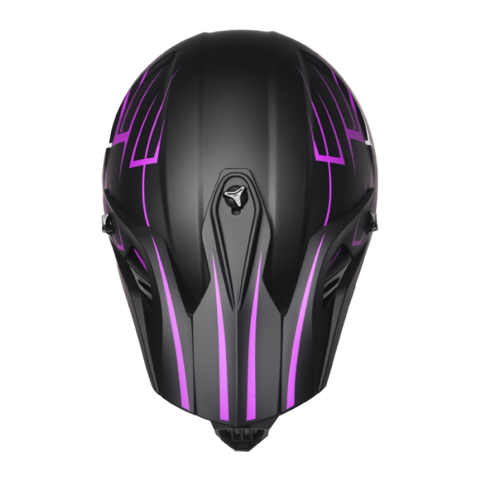 Casca Moto/Enduro, Interior Confortabil, Ventilatie Multipla, pentru Motociclete, Cross, Enduro, ATV, Dirt Bike, FIXATO,  Marime S, Mov [8]