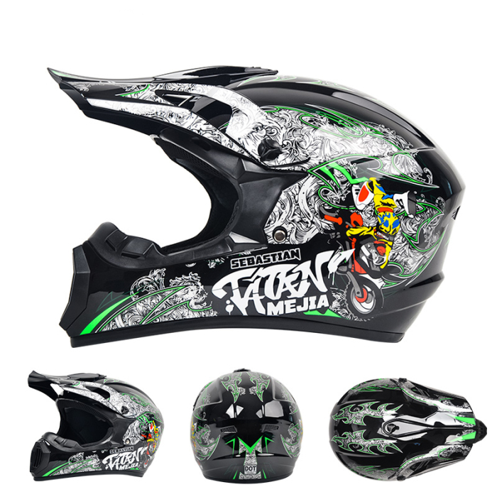 Casca Moto/Enduro, Interior Confortabil, Ventilatie Multipla, pentru Motociclete, Cross, Enduro, ATV, Dirt Bike, FIXATO,  Marime S, Multicolor [4]