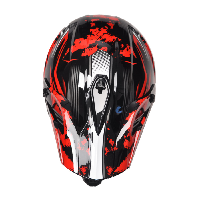 Casca Moto/Enduro, Interior Confortabil, Ventilatie Multipla, pentru Motociclete, Cross, Enduro, ATV, Dirt Bike, FIXATO,  Marime L, Rosu [8]