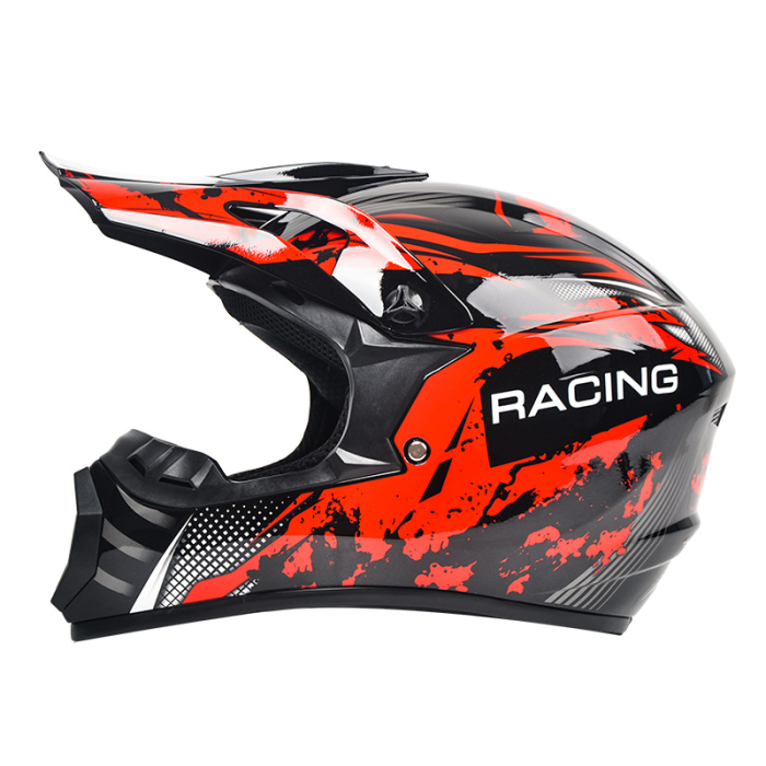 Casca Moto/Enduro, Interior Confortabil, Ventilatie Multipla, pentru Motociclete, Cross, Enduro, ATV, Dirt Bike, FIXATO,  Marime L, Rosu [6]