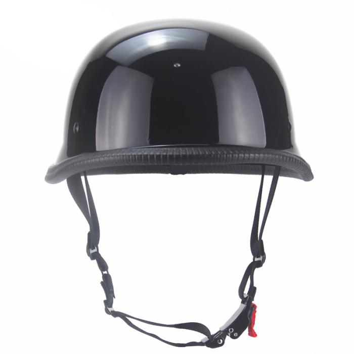 Casca Moto/Scuter FIXATO Retro German, Interior Confortabil, Prindere rapida, Negru Lucios, Marime XL 61-62cm [5]