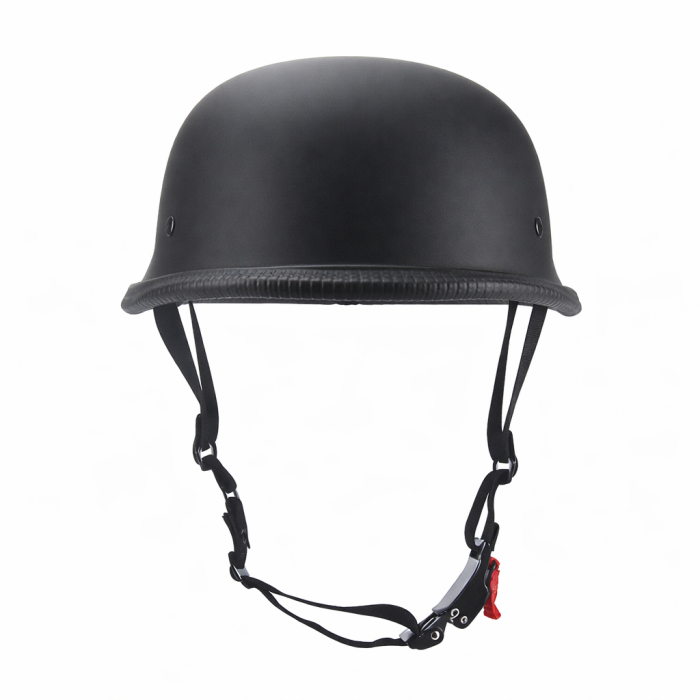 Casca Moto/Scuter FIXATO Retro German, Interior Confortabil, Prindere rapida, Negru Mat [6]