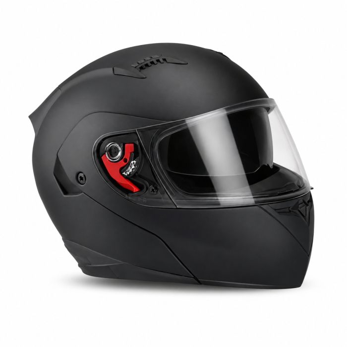 Casca Moto/Scuter Flip-Up FIXATO, Viziera Dubla, Protectie UV, Negru [4]