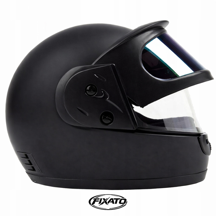 Casca Moto/Scuter Full Face FIXATO, Viziera Dubla, Marime Universala 59-62cm, Negru Mat [3]