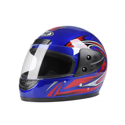 Casca moto/scuter Full face unisex, cu viziera, marime universala 56-62cm, albastra [1]