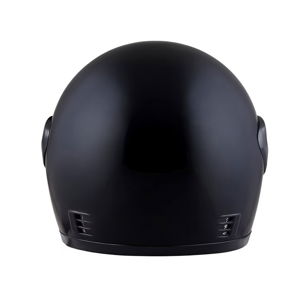 Casca moto/scuter Full face unisex, cu viziera, marime universala 56-62cm, Negru Lucios [6]