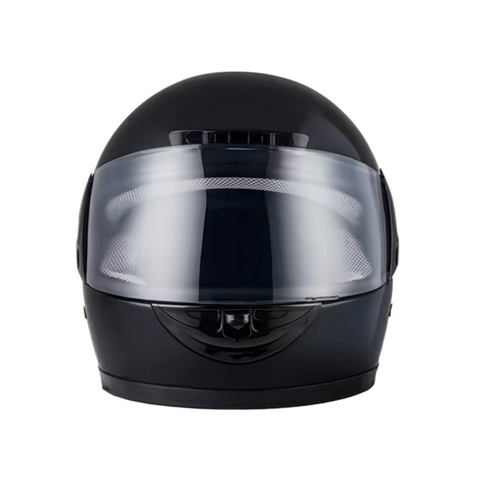 Casca moto/scuter Full face unisex, cu viziera, marime universala 58-62cm, FIXATO, Negru Lucios [3]