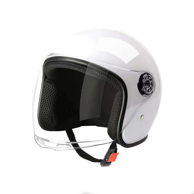Casca moto/scuter unisex, cu vizor, marime universala 56-62cm, alba, FIXATO [1]