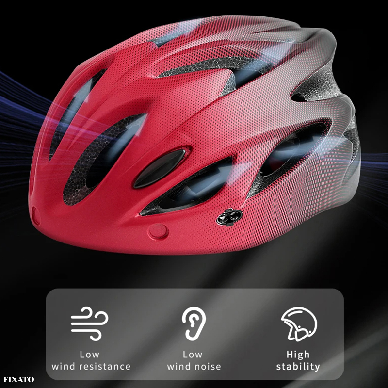 Casca Protectie Bicicleta, FIXATO, Cu LED lumina spate, Trei moduri luminoase, Viziera Detasabila, Aerodinamica, Dimensiune reglabila, Circumferinta 58-62, Mov [8]