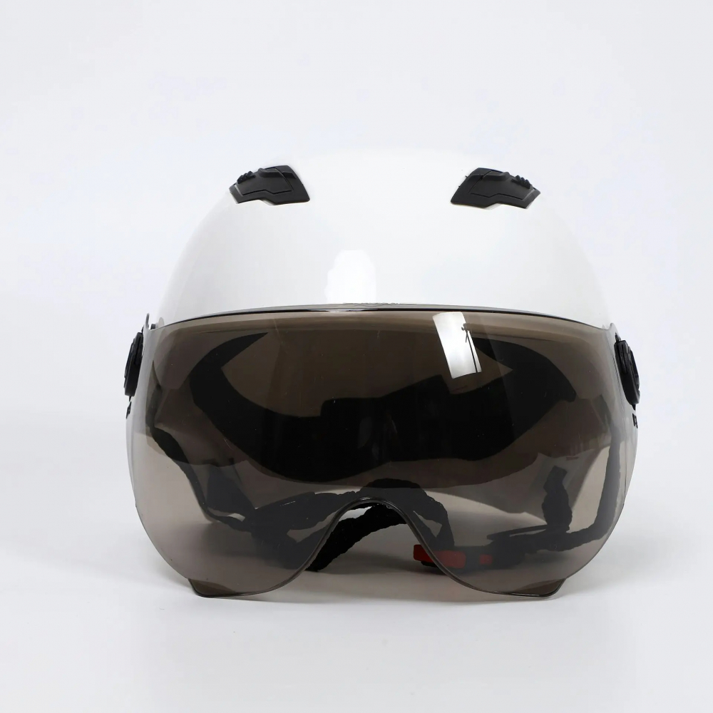 Casca protectie bicicleta/trotineta electrica FIXATO, Unisex, cu viziera detasabila, usoara si aerodinamica, marime universala 55-62 cm, Alba [3]