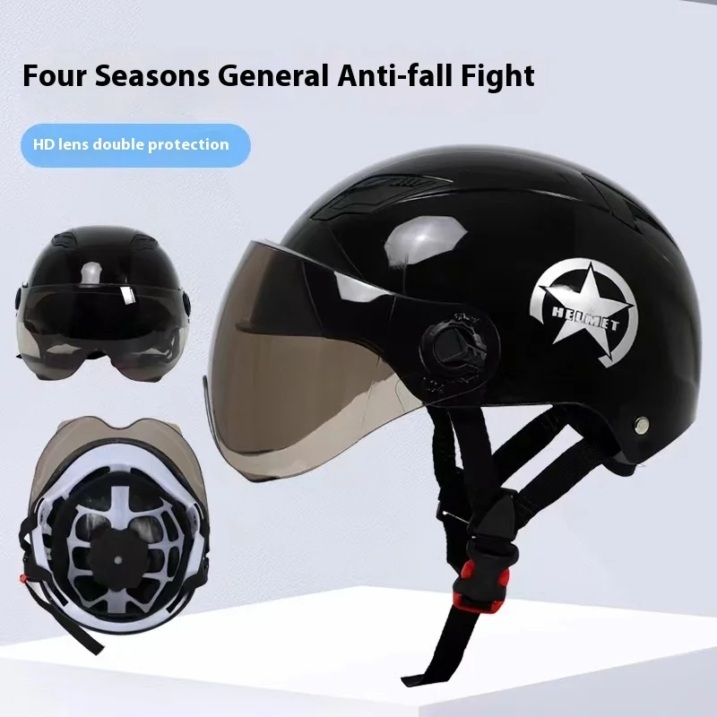 Casca protectie bicicleta/trotineta electrica FIXATO, Unisex, cu viziera detasabila, usoara si aerodinamica, marime universala 55-62 cm, Neagra [6]