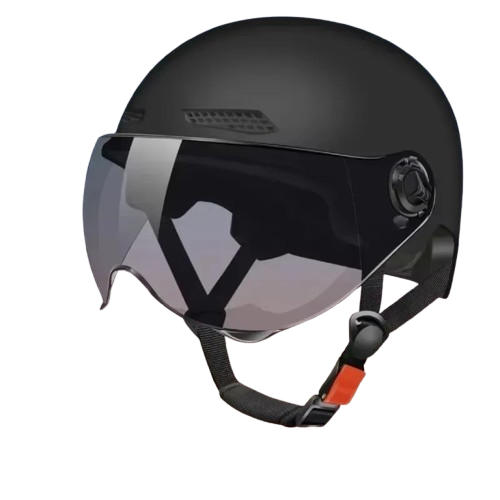 Casca protectie bicicleta/trotineta electrica FIXATO, Unisex, cu viziera detasabila, usoara si aerodinamica, marime universala 56-62 cm, Neagra [1]