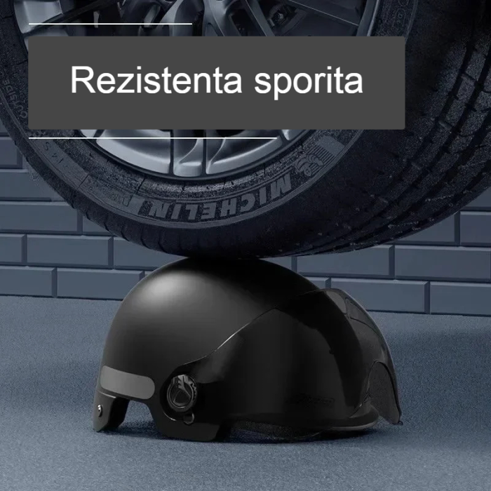 Casca Protectie Bicicleta/Trotineta Electrica FIXATO,  Viziera Detasabila, Usoara si Aerodinamica, Marime Universala 56-62 cm, Roz [5]