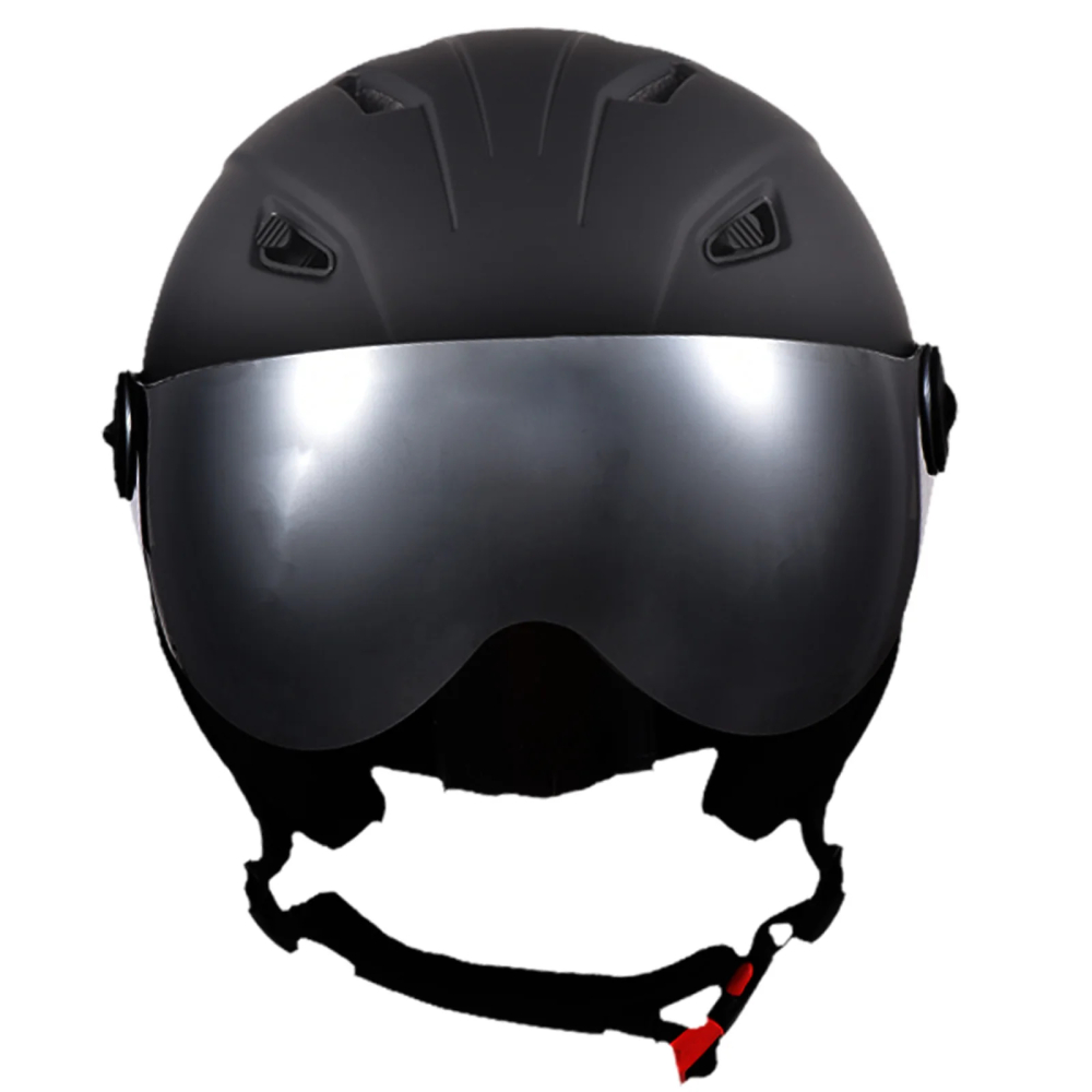 Casca Ski/Snowboard, Cu Viziera dubla anti-ceata si anti-UV, FIXATO, Dimensiune reglabila, Circumferinta 58-62, Negru [2]